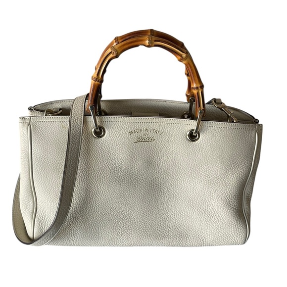 Gucci Bamboo Shopper Tote Bag Leather - Picture 1 of 14